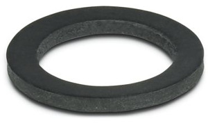 Flachdichtung, Höhe: 1,6 mm, Durchm esser: 17 mm, Farbe: schwarz