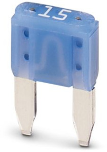 Sicherung, Nennstrom: 15A, Länge: 1 ,9mm, Breite: 3,8mm, Höhe: 16,2mm