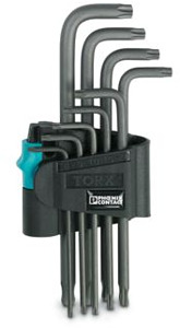 Winkelschlüssel-Set, Torx, metrisch , TX 8, 9, 10, 15, 20, 25 27, 30,