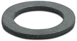Flachdichtung, Höhe: 1,8 mm, Durchm esser: 37 mm, Farbe: schwarz