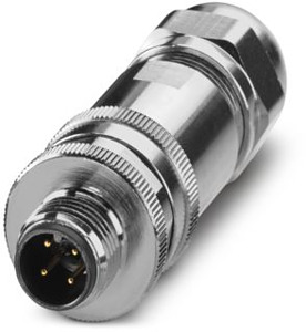 Sensor-Aktor-Stecker 4pol. M 12 gerade geschirmt