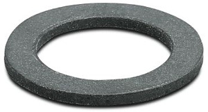 Flachdichtung, Höhe: 1,8 mm, Durchm esser: 37 mm, Farbe: schwarz