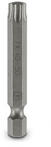 Schraub-Bit, Torx, E6,3-1/4Z Antrie b, Grösse: TX 40 x 50 mm, zähhart,