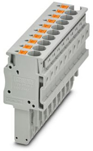 Stecker, Anschlussart: Push-in- / S teckanschluss, Polzahl: 10, Quersch
