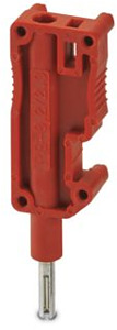 Prüfstecker, Farbe: rot