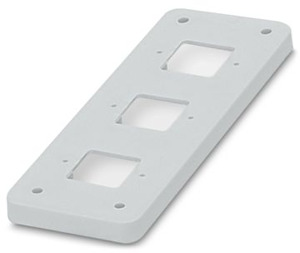 Abdeckplatte B24 auf D7 HEAVYCON grau 3x21,5x21,5mm