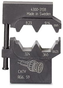 Gesenk, für Crimpfox-M, für Koaxial