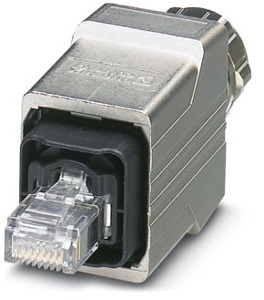 Push-Pull Steckverbinder (Variante 14), Metall-EMV, mit RJ45-QUICKON S