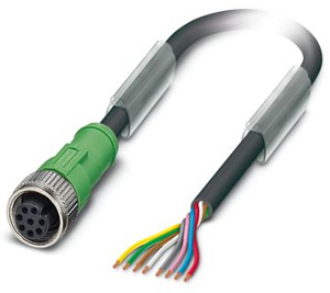 Sensor-/Aktor-Kabel 15m gerade Buchse M12, 8-polig