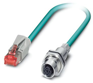 Konfektioniertes Ethernet-Kabel, CA T5e, geschirmt, 2-paarig, AWG 26 fl