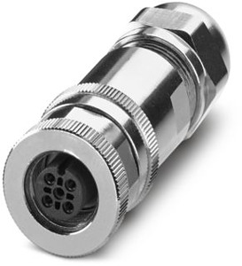 Sensor-Aktor-Buchse 4pol. M 12 gerade geschirmt