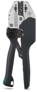 Crimpzange, für nicht isolierte Fla chsteckhülsen 2,8 und 4,8 mm, 0,1 -