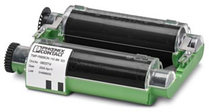 Farbbandkassette, Breite: 110 mm, F arbe: schwarz