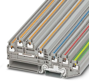 Initiatoren-/Aktorenklemme, mit Sch utzleiterfunktion, Nennspannung: 25