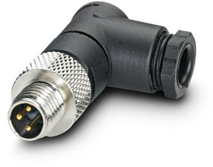 Sensor-Aktor-Stecker M8 gewinkelt 3-polig
