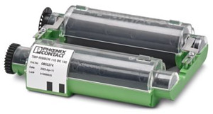 Farbbandkassette, Breite: 110 mm, F arbe: schwarz