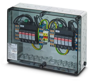 Generatoranschlusskasten für Photov oltaikanlagen bis 1000 V DC zum Ans