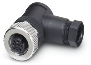 Sensor-Aktor-Buchse 5pol. M 12 gerade mit Metallrändel