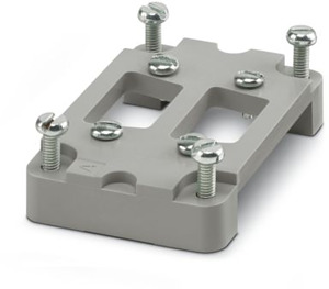 D-SUB-Adapterplatte 15pol. HEAVYCON Bestück.mit zwei Steckern