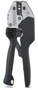 Presszange, kompakter Zangenkörper, Koaxial-Steckverbinder 0,7 mm, 1,07