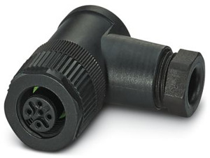 Sensor-Aktor-Buchse 5pol. M 12 gerade mit Kunststoffrändel