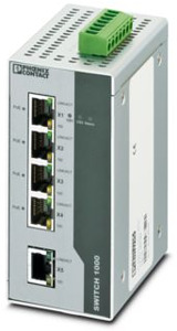 Power-over-Ethernet-Switch, komform zur IEEE 802.3at. Umfasst vier Port