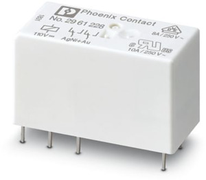 Steckbare Miniaturrelais 110VDC mit Goldkontakten 2 Wechsler