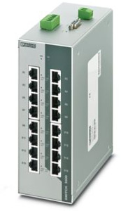 Managed Ethernet Switch mit 16 RJ45 -Ports für 10/100 MBit/s und einem