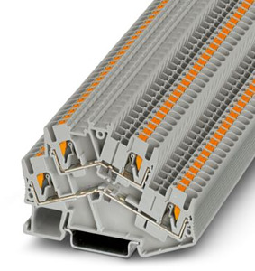 Durchgangsreihenklemme 0,14-4qmm Schenkelfederanschluss B=5,2mm grau