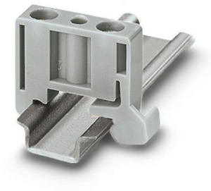 Endhalter aufrastbar auf Tragschiene NS 15