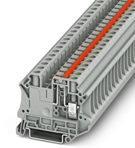 Messertrennklemme, mit Betätigungsl