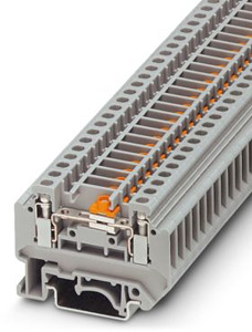 Prüftrenn-Klemme 4qmm mit Universalfuss Klemmenbr.6,2mm