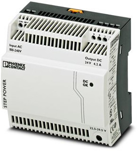 Stromversorgung 24 VDC/4,2A Step Power 1-phasig flach