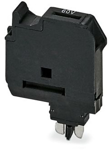 Sicherungsstecker 6,2 mm Schwarz, LED 30-60 V