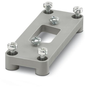 D-SUB-Adapterplatte 9pol. HEAVYCON Bestückung m.einem Stecker