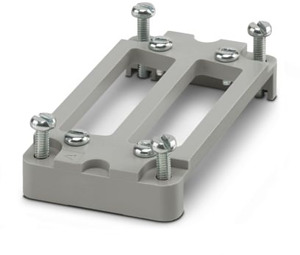 D-SUB-Adapterplatte 55pol. HEAVYCON Bestück.mit zwei Steckern