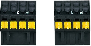 PNOZ X Set spring loaded terminals P1+P2