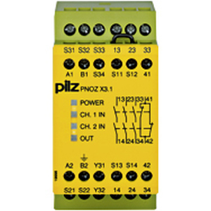 PNOZ X3.1 240VAC 24VDC 3n/o 1n/c 1s