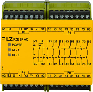 PZE 9p. 24VACDC 24-240VACDC 8n/o 1n/c