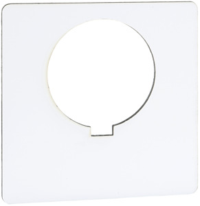 Bezeichnungsschild, Ø 30, 57x57mm,
