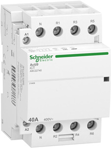 Installationsschütz iCT, 40A, 3P+N, 4-Öffner Kontakte, 220/240V 50Hz