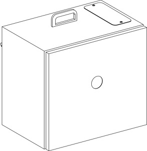 KS Abgangskasten,160A, leer, 3L+N+P