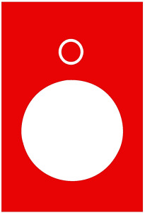 Symbolschild rot Aus