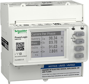 PowerLogic Energiezähler EM3570, DI N Ethernet Modbus TCP/IP + BACnet/IP, 24