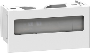 Optiline 45/Unica Beschriftung Schriftfeldeld weiss