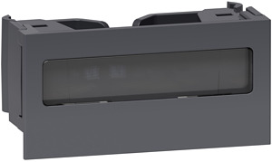 Optiline 45/Unica Beschriftung Schriftfeldeld anthrazit