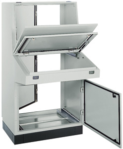 Schaltpult 1400x800x400mm Aufbau lichtgrau