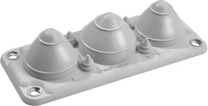 Membranplatte Spacial-SF 7KE TPE 214x88mm RAL7035 IP66