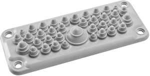 Membranplatte Spacial-SF 35KE TPE 214x88mm RAL7035 IP66