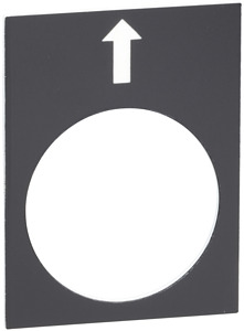 Symbolschild 30x40mm Links V1 (Katze) schwarz